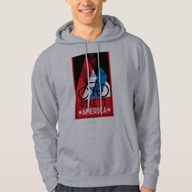 Sudadera Estados Unidos en bicicleta (Anverso)