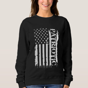 Sudadera Estados Unidos estresado por bandera estadounidens