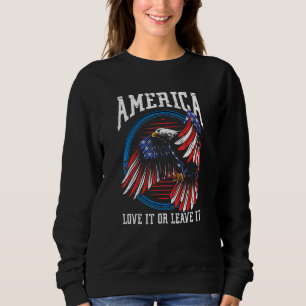 Sudadera Estados Unidos Lo Ama O Lo Deja En El Águila Orgul
