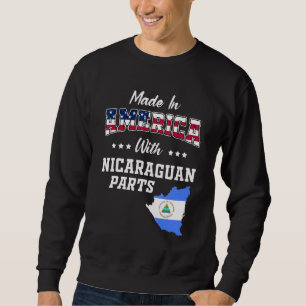 Sudadera Estados Unidos Partes Nicaragua mapa mapa bandera