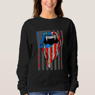 Sudadera Estados Unidos Patriótico Brave Ballsy Nation Mode