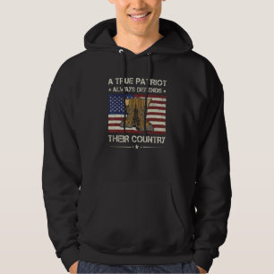 Sudadera Estados Unidos Un verdadero patriota siempre defie