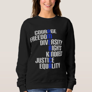 Sudadera Estados Unidos valora los derechos de diversidad d