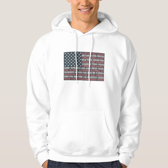 Sudadera Estados y capitales de los Estados Unidos de (Anverso)