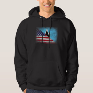 Sudadera Estadounidense Bandera Santa Lucía Hombres Patriot
