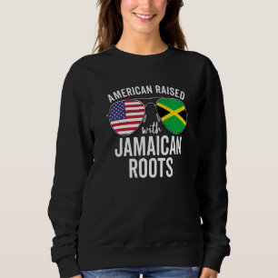 Sudadera Estadounidense Criado Con Raíces Jamaiquinas Usa J