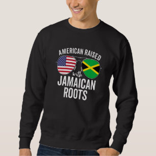 Sudadera Estadounidense Criado Con Raíces Jamaiquinas Usa J