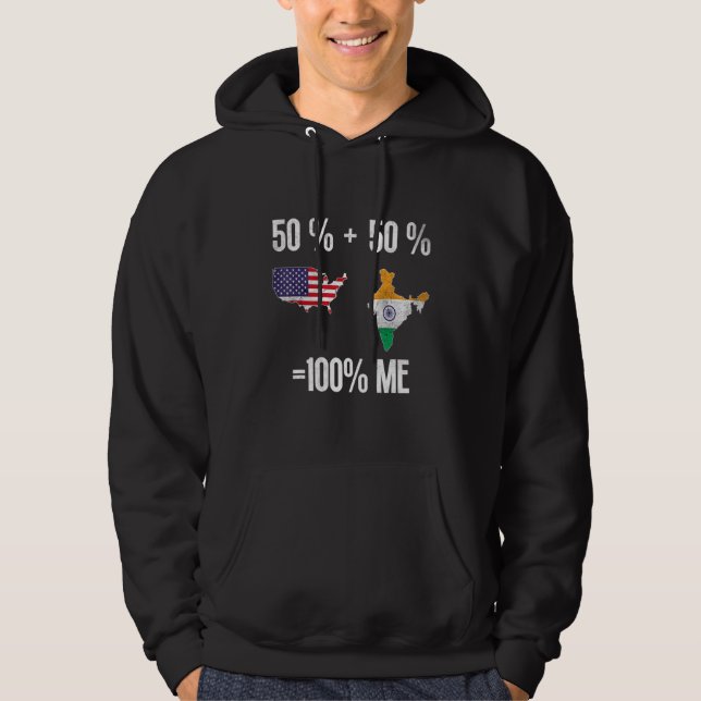 Sudadera Estadounidense indio EE. UU. India (Anverso)