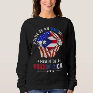 Sudadera Estadounidense puertorriqueño Orgullo de América C
