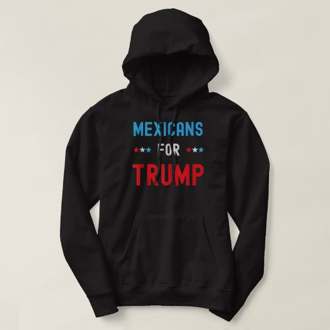 Sudadera Estadounidenses Mexicanos Por Trump - República Hi (Diseño del anverso)