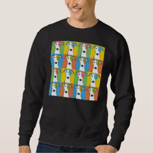 Sudadera Estallido-Arte del dibujo animado del perro del