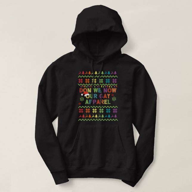 Sudadera ¿Estamos contentos con los Navidades del Orgullo G (Diseño del anverso)