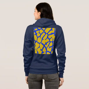Sudadera Estampado de jirafa amarillo azul