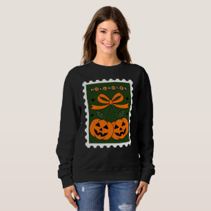 Sudadera estampado divertido de halloween Retro Postage