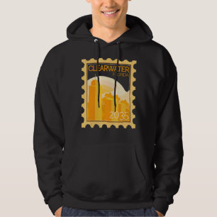 Sudadera Estampilla De Poescenario Con Puesta De Sol En Agu