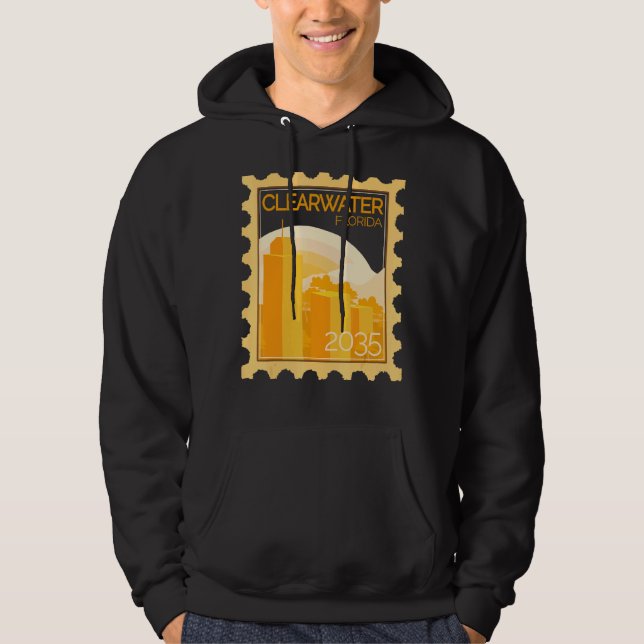 Sudadera Estampilla De Poescenario Con Puesta De Sol En Agu (Anverso)