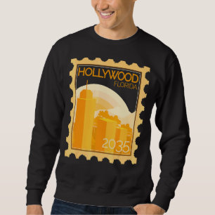 Sudadera Estampilla De Pohenes Con Puesta De Sol En Hollywo
