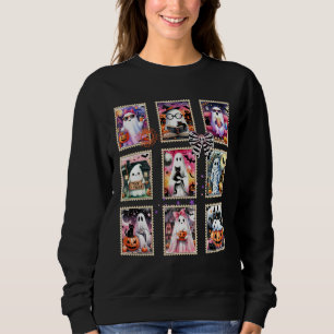 Sudadera Estampilla de rehenes de Halloween Famoso fantasma