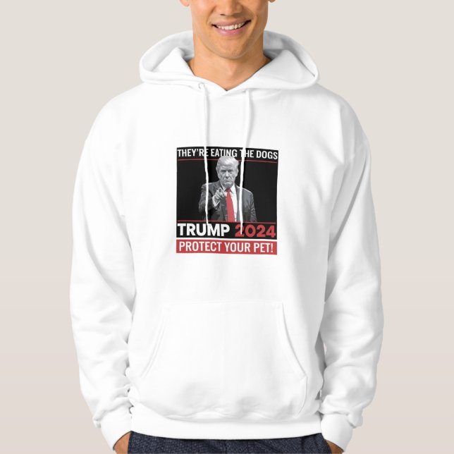 Sudadera Están Comiendo Los Perros Debate Trump 2024  (Anverso)