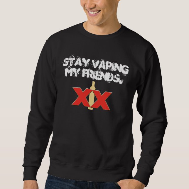 Sudadera Estancia Vaping mis amigos (Anverso)