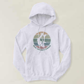 Sudadera Estanque Big Island NH Emblema de Lago Vintage Ret