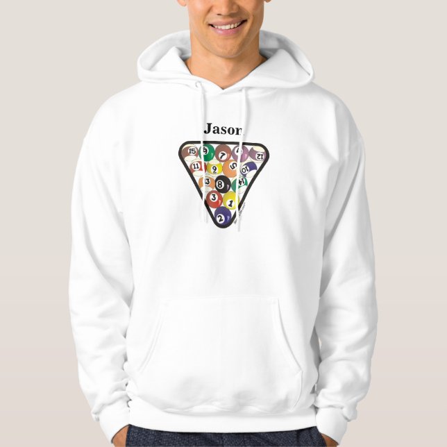 Sudadera Estante de la bola de piscina (Anverso)