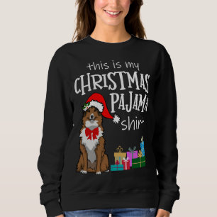 Sudadera Estantes, Navidades de conchas. Pajama Sheltie Mom
