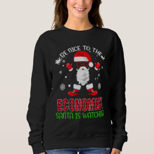 Sudadera Estar Bien Con El Economista Santa Está Viendo Nav