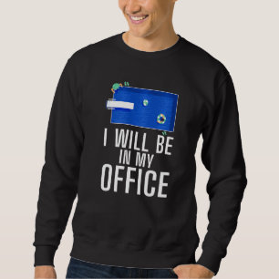 Sudadera Estaré En Mi Oficina En La Piscina Del Océano Acuá
