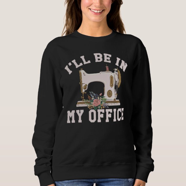 Sudadera Estaré en mi oficina Flores de salón de belleza (Anverso)