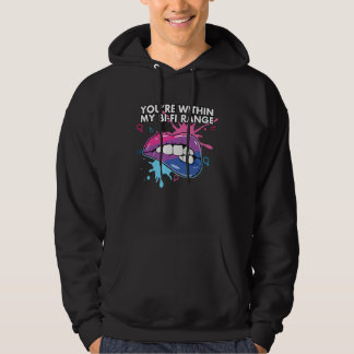 Sudadera Estás dentro de mi rango Bi Fi Bisexual Bisexualid