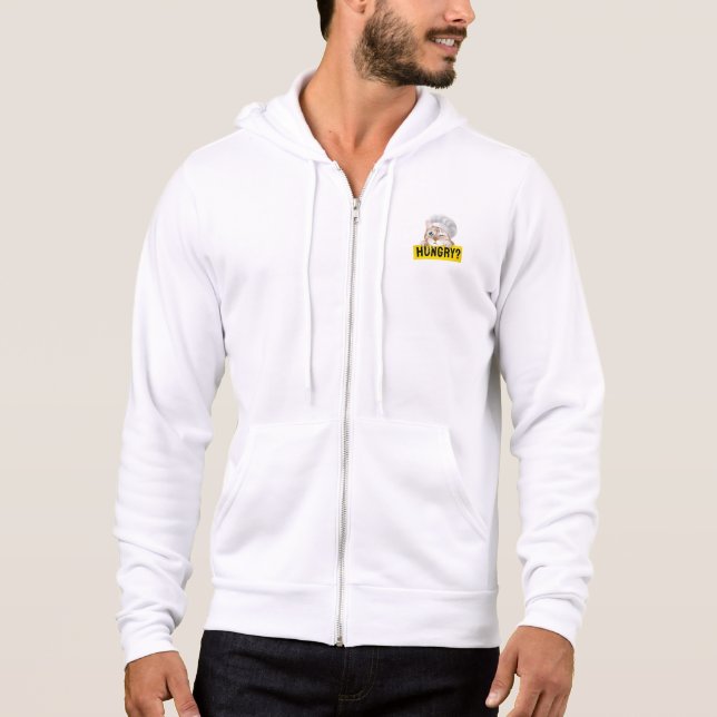 Sudadera ¿estás hambriento amantes del gato diseño (Anverso)