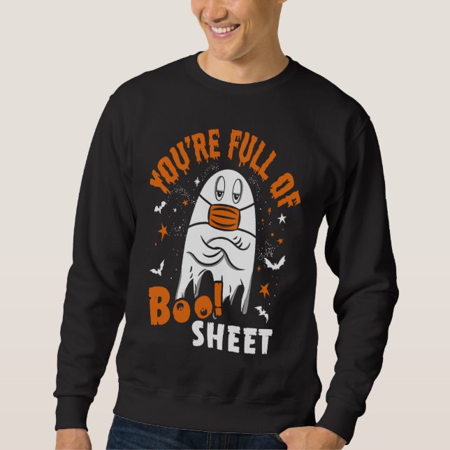 Sudadera Estás Lleno De Hojas De Bruja Dichos De Halloween (Anverso)