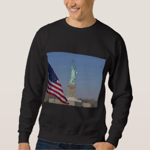 Sudadera Estatua de la Libertad y bandera estadounidense Pa