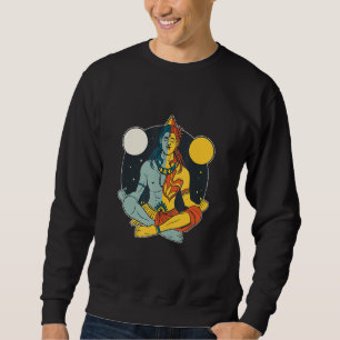 Sudadera Estatua del Señor Hindú Shiva Figurilla de Meditac