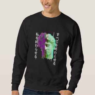 Sudadera Estatua griega de la onda sinthwave vaporwave Glit