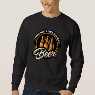 Sudadera Este Belly creó mi divertido diseño de cerveza