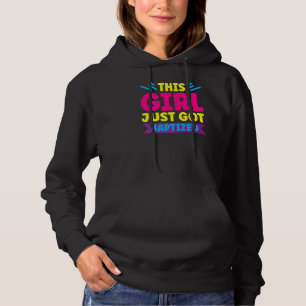 Sudadera Este Chica acaba de ser bautizado como un cristian