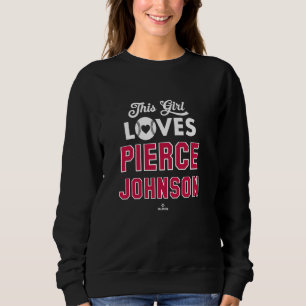 Sudadera Este Chica ama a Pierce Johnson Atlanta Baseball M