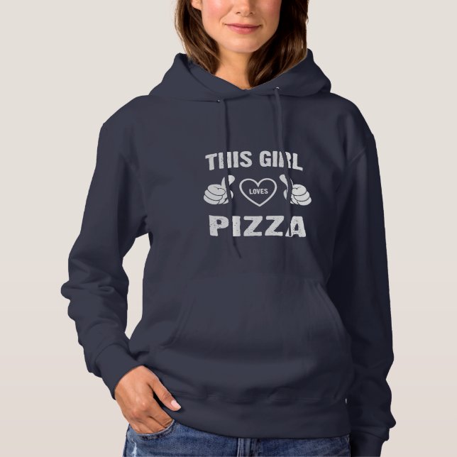 SUDADERA ESTE CHICA AMA A PIZZA (Anverso)
