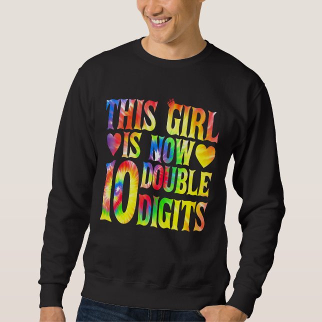 Sudadera Este Chica es ahora dos dígitos 10 años (Anverso)