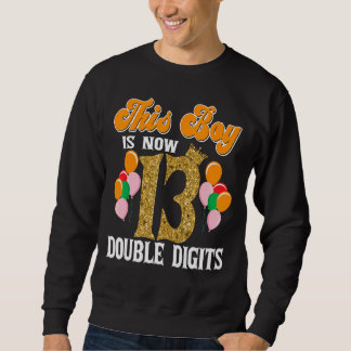 Sudadera Este Chico Ahora Es 13 Dobles Dígitos Fiesta De Cu