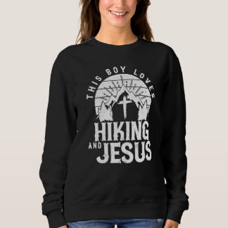 Sudadera Este Chico Ama Caminar Y Jesús Caminante Caminata