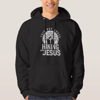 Sudadera Este Chico Ama Caminar Y Jesús Caminante Caminata