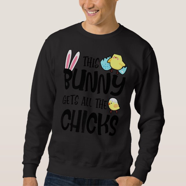 Sudadera Este conejito se vuelve gracioso todos los chicles (Anverso)
