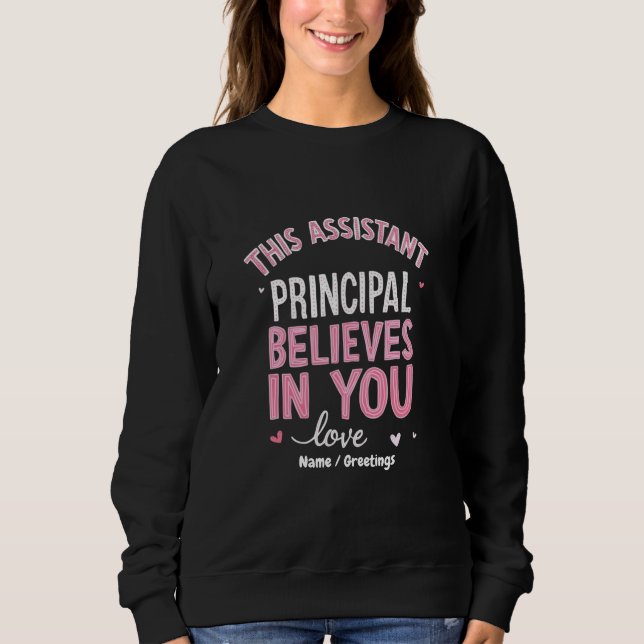 Sudadera Este Director Auxiliar Cree En Tu Escuela (Anverso)