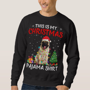 Sudadera Este es el costazo de mis Navidades Pug Pajama Xma