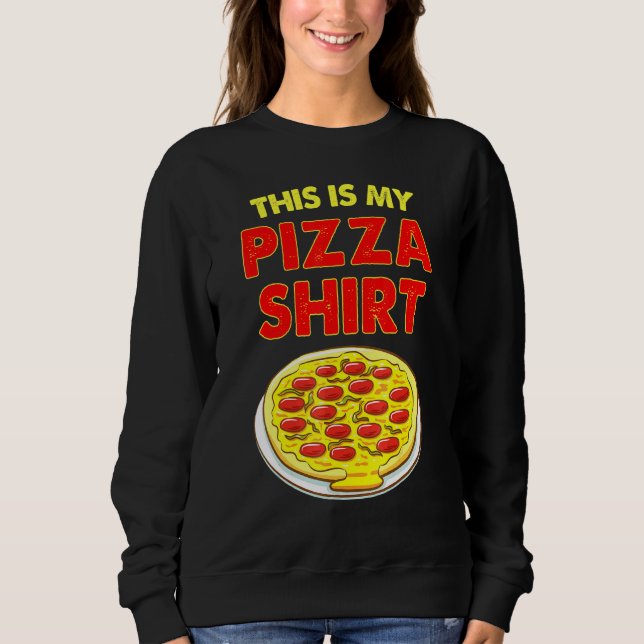 Sudadera Este Es Mi Alimento De Pizza 1 (Anverso)