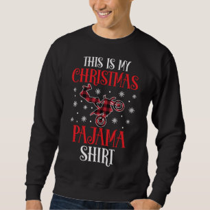 Sudadera Este Es Mi Bicicleta De Papel Rojo Pajama Dirtbike