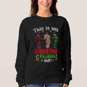 Sudadera Este es mi caballito de mar de pijama de Navidad a